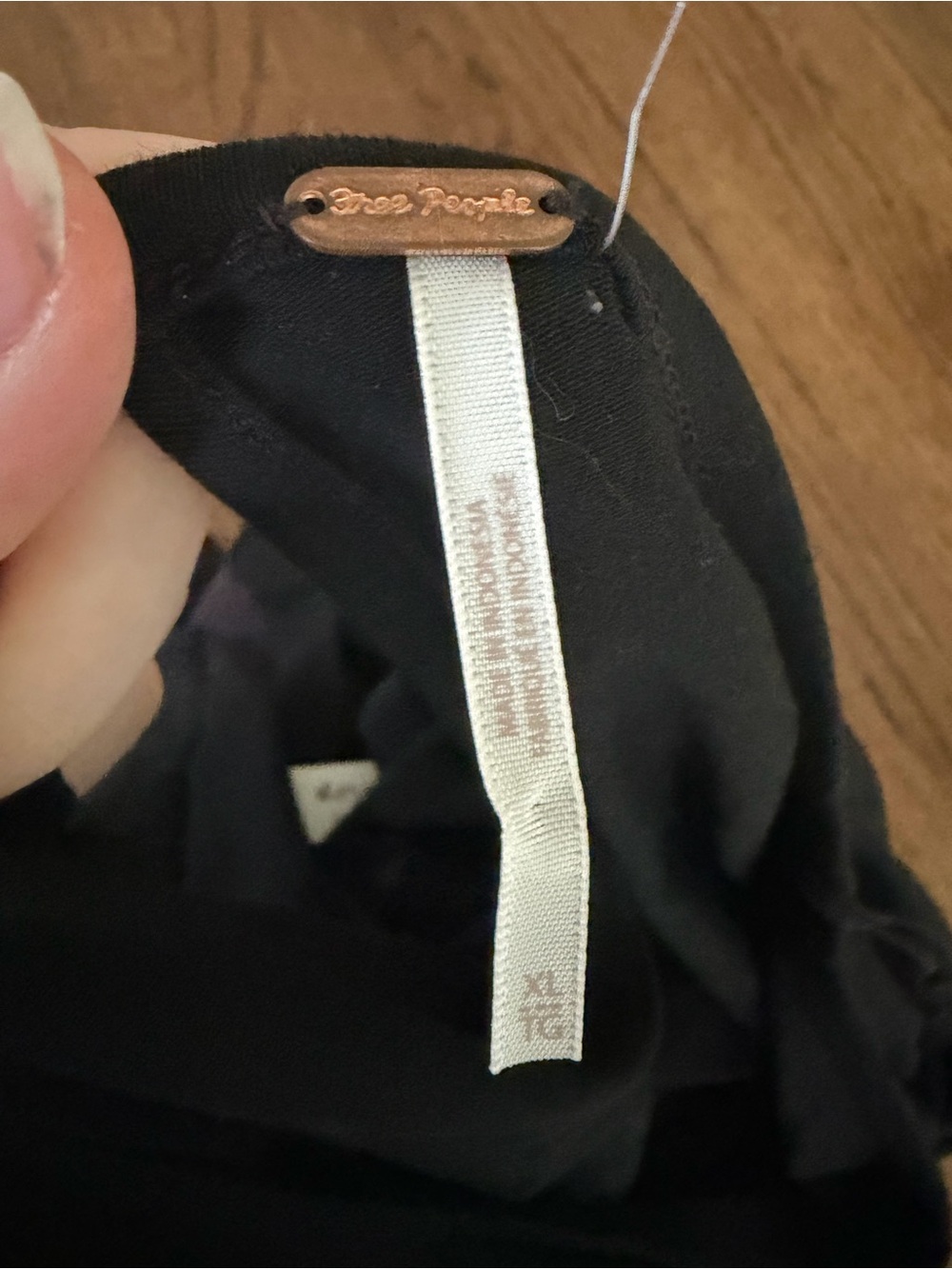 FREE PEOPLE Moxie Long Sleeve / Black XL - Picture 6 of 10